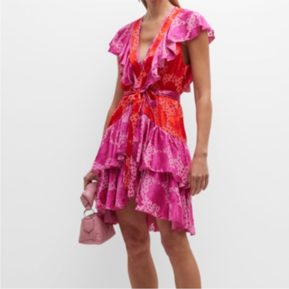 Le Superbe Aurora Flora Lil Flirt Ruffle Mini Dress - Picture 4 of 16